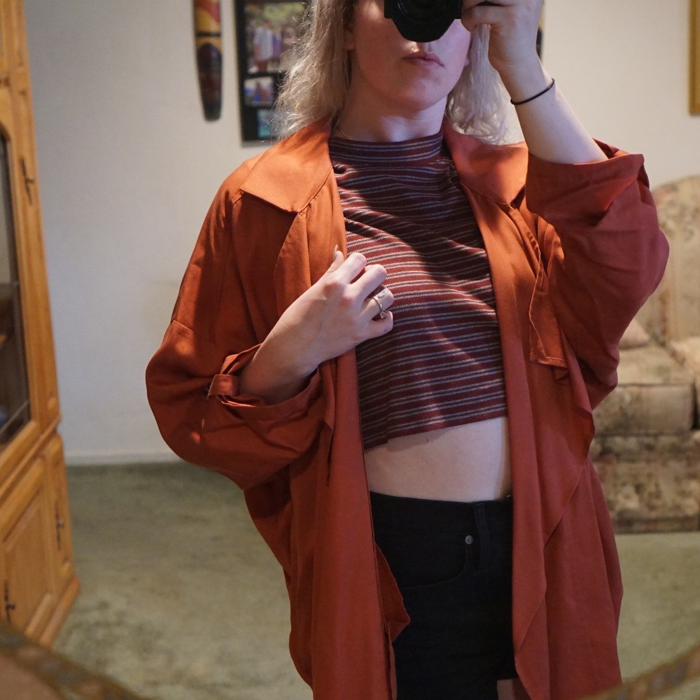 Rust Color Trench From H&M - image 7